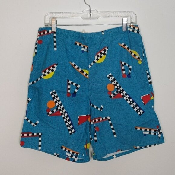 Vintage 80s Graphic Cotton Shorts - Picture 1 of 5